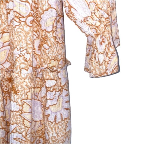NEW House of Harlow 1960 Boho Floral Mini Dress Multi-Color Peasant Sz XS NWT - Picture 11 of 15
